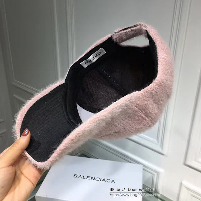 BALENCIAGA巴黎世家 秋冬款水貂絨鴨舌帽 男女同款 LLWJ8056